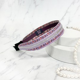 Burnaby Lucent Silver Bloom Lavender Hair Band / 버나비 루센트 실버블룸 라벤더 헤어밴드