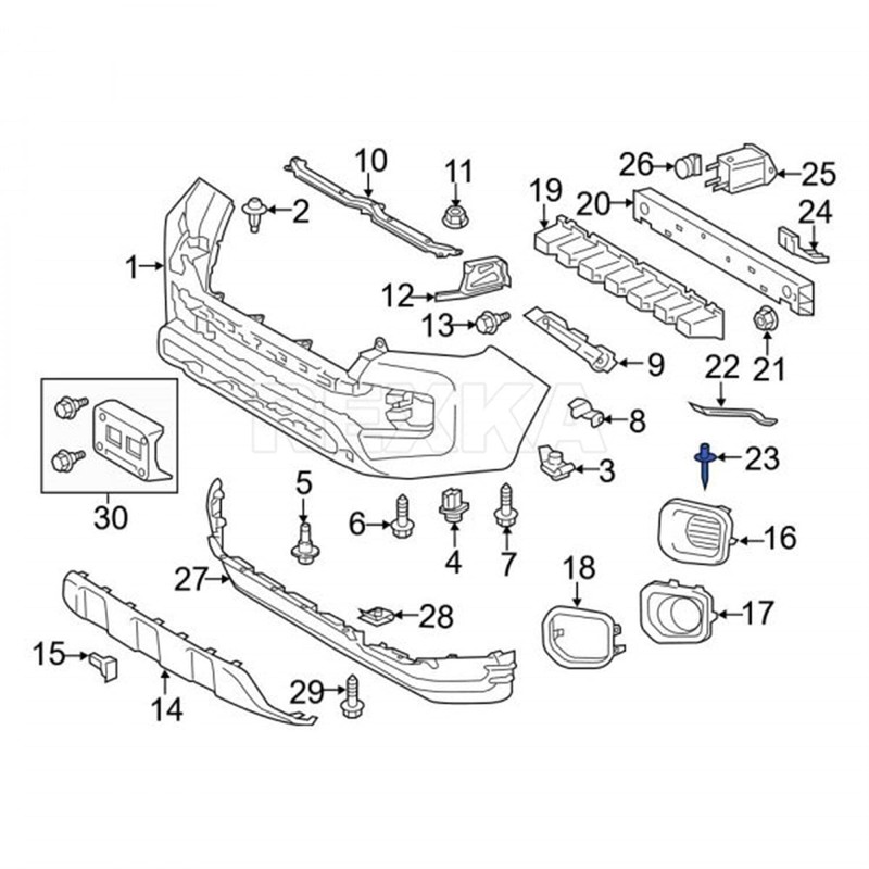 Rexka 10pcs Fuel Door & General Purpose Specialty Rivet Compatible