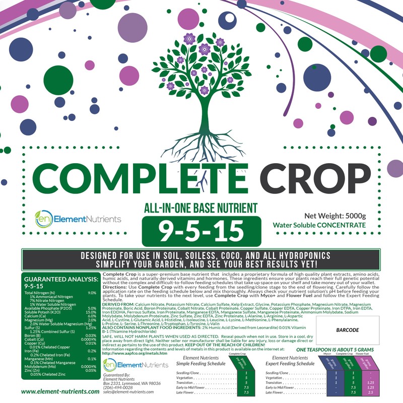 Complete Crop 9-5-15 - The Best All-in-One Plant Food for