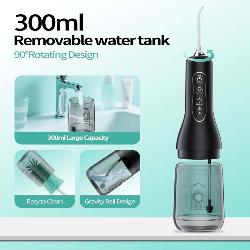 L5 Cordless Water Flosser,DIY Adjustable Pressure for Dental Care