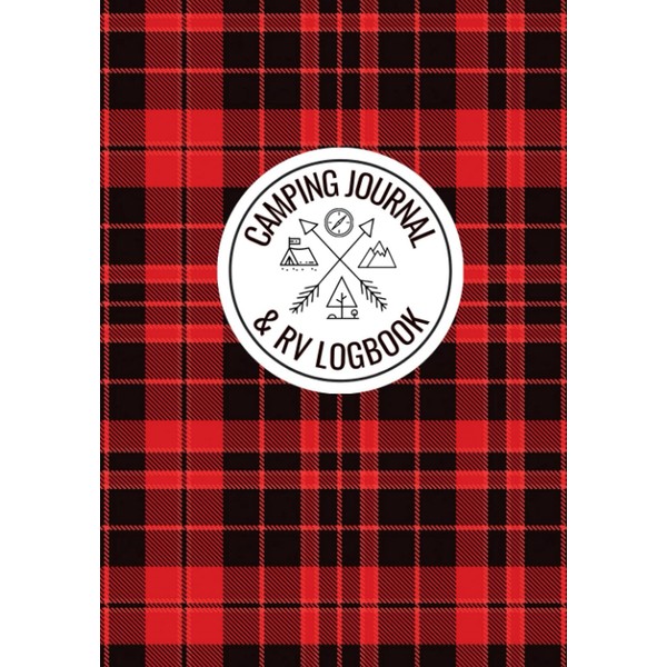 Camping Journal & RV Logbook - Red Plaid Camp Journal: