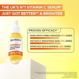 Garnier SkinActive Vitamin C Day Serum, Anti-Dark Spot and Brightening Face for All Skin Types, 30 ml