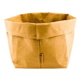 Kraft Washable Paper Bags, Reusable Paper Bag, Durable, Long Lasting - Kraft - 7.9 x 9.8 Inches - Duralux - 1ct Box - Restaurantware
