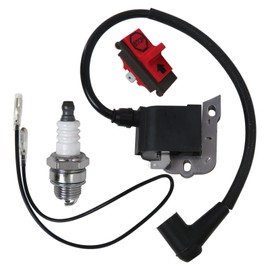 Ignition Coil & Switch & Spark Plug for Husqvarna Jonsered 503901401 503620203 506027207 544018401 Saw by Huoptl