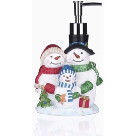 YangShiMoeed Christmas Bathroom Decor Xmas Snowman 20 oz Simple Soap&Lotion Dispenser,Hand Wash Bottle
