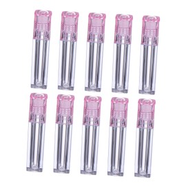 Healvian 10-Pack 6.5ML Square Plastic Roller Bottle Set Refillable Essential Oil and Lip Gloss Bottles Roll-on Applicator for DIY Cosmetic Use