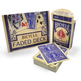 Magic Makers Faded Rider Back Blue Bicycle Deck