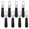 PEOVLVN 8 PCS Zipper Pulls Replacement, Leather Handle Detachable Zipper