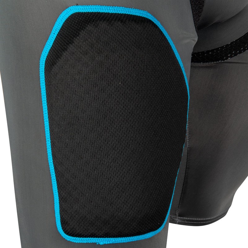 Champro Tri-Flex 5-Pad Integrated Girdle, Adult 2X-Large, Grey, Black Pads