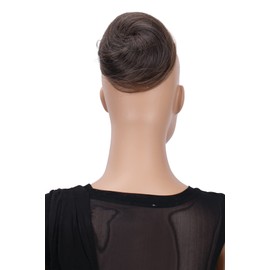 CAISHA Bun Hairpiece Ponytail Hepburn-Bun Scrunchie Updo Brown Mix DC4