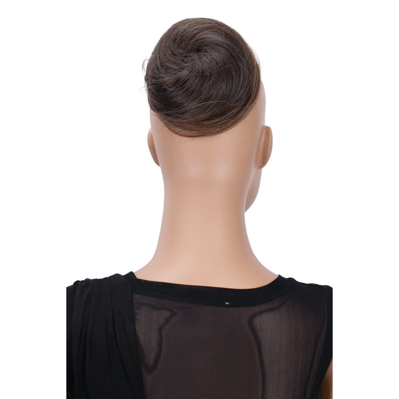 CAISHA Bun Hairpiece Ponytail Hepburn-Bun Scrunchie Updo Brown Mix DC4