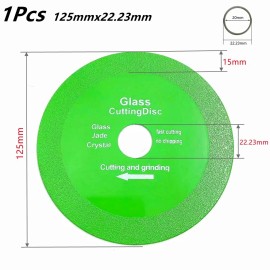 Unbranded 100/115/125mm Glass Jade Tile Polished Diamond Slice Ultrathin Ceramic Saw Blade - 125x22.23mm