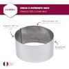 Gobel 865.110 - Molde Pasticceria Rotondo (Acciaio Inox)