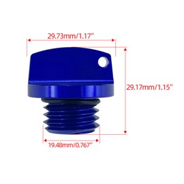 M20*2.5 CNC Oil Filler Plug Cap for Honda CRF125 150 400 1000 (Blue)
