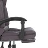 YAFF Massage Reclining Office Chair Gray Faux Leather-9781