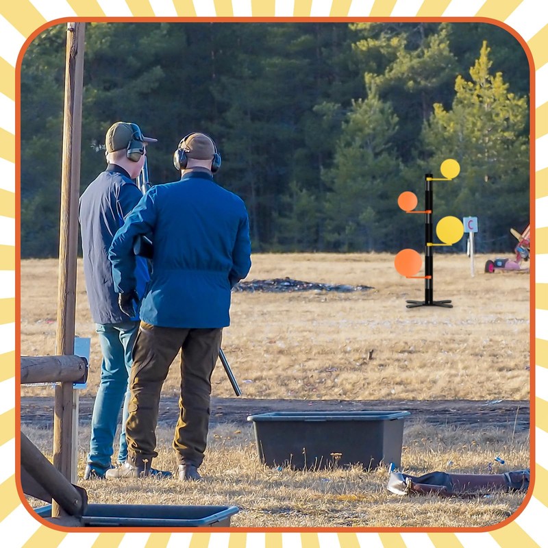 VioraWhite AR500 Steel Dueling Tree Target for .22 Rimfire &