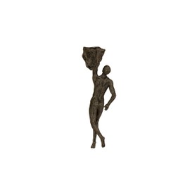 Haute Collage 1x Rock Climber climbing with one hand - Bronze Colour wall hanging Ornament Statue Figurine Home Art Decoration