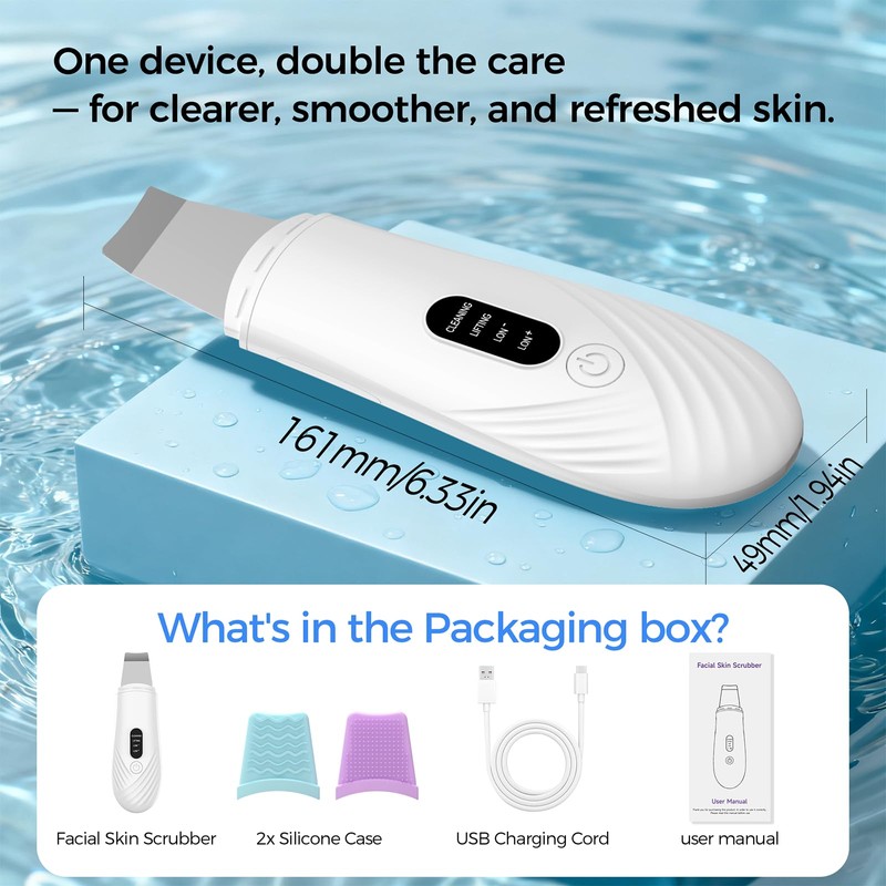 Skin Scrubber Face Spatula, Blackhead Remover Tool for Facial Deep