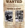 BONNIE AND CLYDE PHOTO WANTED POSTER 1934 MUG SHOT GANG