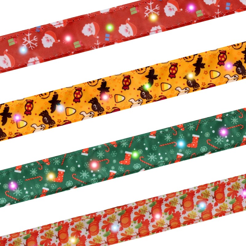 Halloween Light Up Dog Collar, LED Dog Collar Glow in