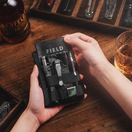 VIPERADE VE16 X-Pac EDC Pouch Small EDC Organiser Tool Bag with 7 Pockets, EDC Organiser Bag for Men, Small Multitool Organiser Pouch with Velcro Area, EDC Pocket Pouch Black Soft