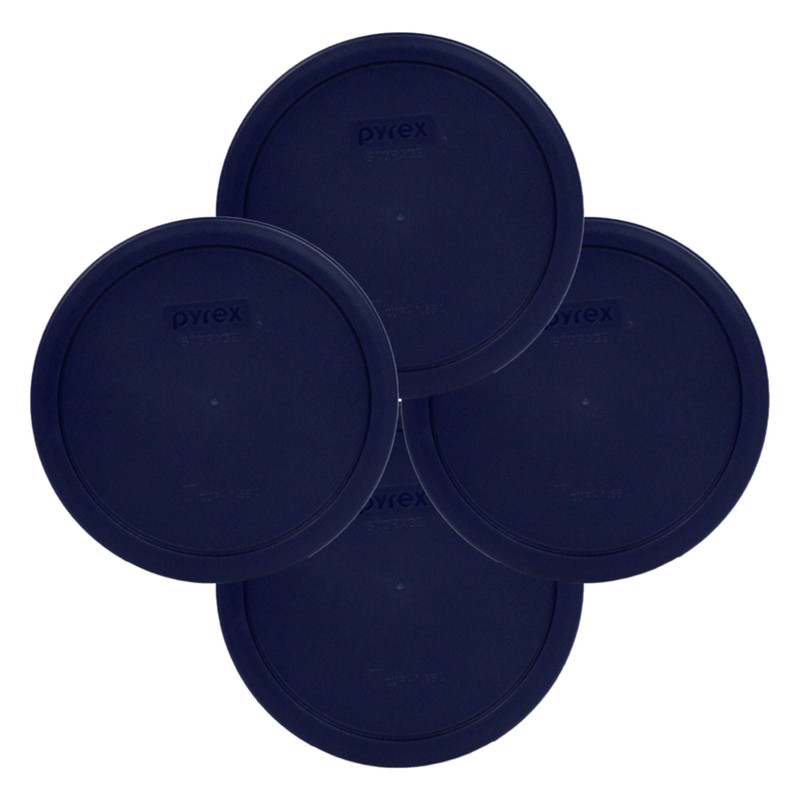 Pyrex 7402-PC 1113811 6-7 Cup Blue Lid (4-Pack)