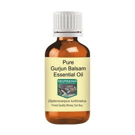 Devprayag Pure Gurjun Balsam Essential Oil (Dipterocarpus turbinatus) Natural Therapeutic Grade Steam Distilled 5ml (0.16 oz)