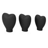 Makeup Brush Cover, Heart Shaped Brush Cover Portable 3pcs Slip