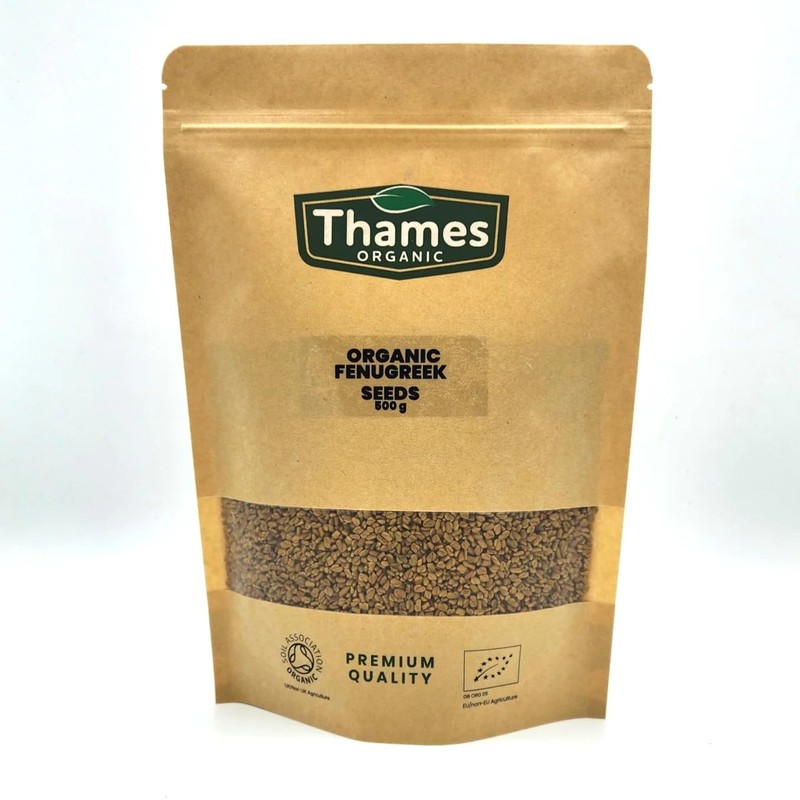 Organic Fenugreek Seeds 250g, Certified Organic, Non-GMO, Vegan, No Additives,