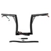 Mofun 12" Rise Handlebars Pre-wired Ape Hangers 1.25" Fat 1"
