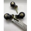 Elegent Upholstery 2" Inch black Ball Casters with Wood Stem
