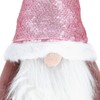 com-four® Pink Christmas Gnome for Christmas Decoration, Winter Figurine as