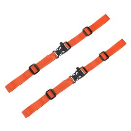 TIXIPEM Backpack Chest Strap [2PCS] - Adjustable Sternum Straps with Emergency Whistle Buckle Use for Backpack Replacement & Hiking - [Orange] Chest Belt Hollow Quick Release Buckle