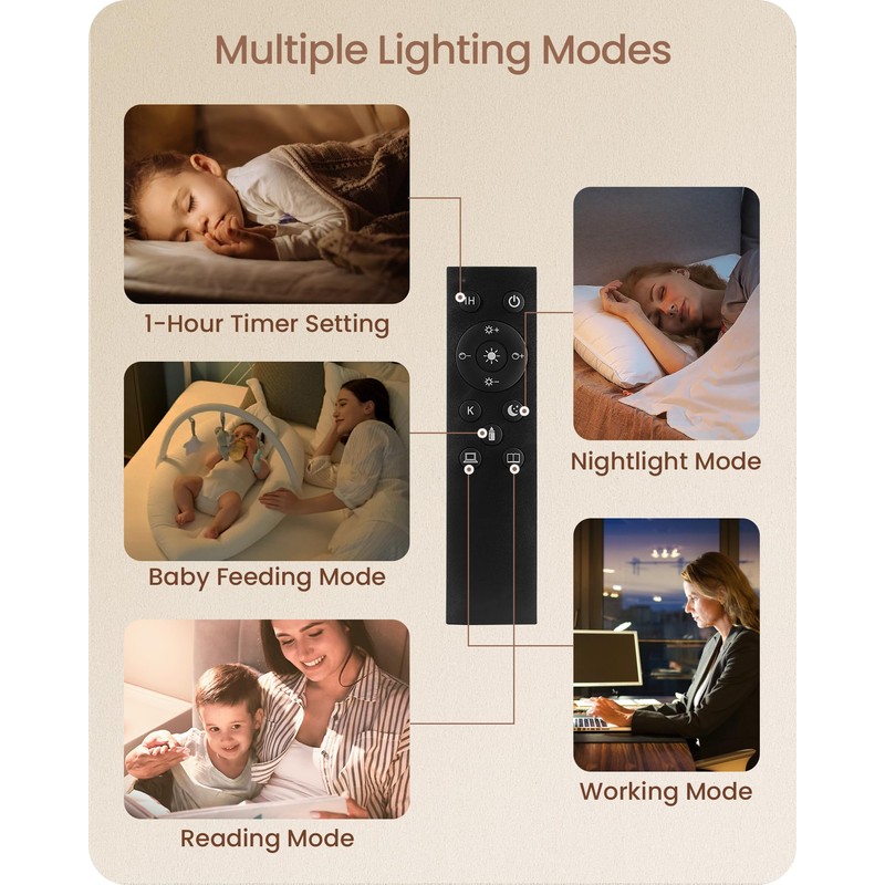 GOEBLESON Gold Dimmable Floor Lamp, Modern Arc Lamp with Remote,