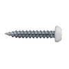 RecPro 8x1 Pan Head Metal RV Screws | Polar White