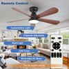 Depuley Small Ceiling Fan with Lights: 42-Inch Flush Mount Fan
