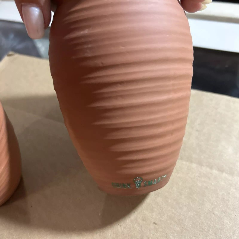 Hornitos Tequila Set Of 2 Drinking Glass Ceramic Glazed Inside.