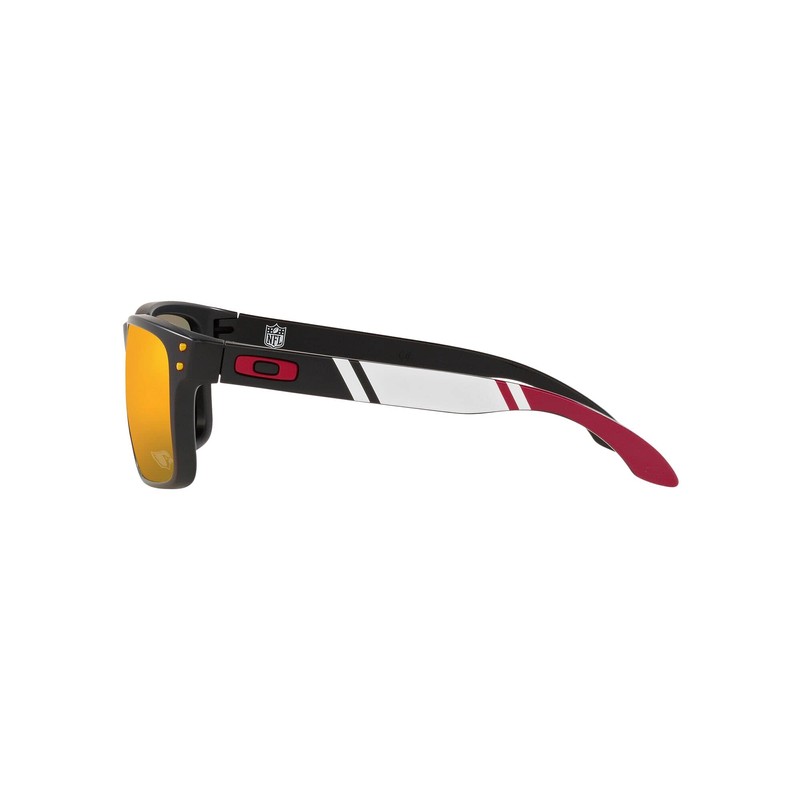Oakley Men's OO9102 Holbrook Square Sunglasses, Matte Black/Prizm Ruby, 57mm