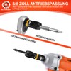 Impact Wrench Bit Adapter, 1/4" Square Drive to 1/4" Hex