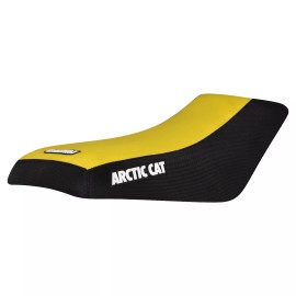 Enjoy Mfg Arctic Cat 250 300 400 454 500 4x4 2x4 Seat Cover BLACK side - YELLOW top #277