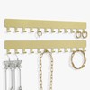 Josmimic Wall Necklace Organizer Holder: Wall Mounted Jewelry Hanging Storage