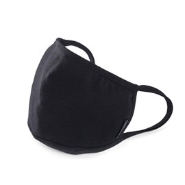 Allett Face Mask, Black | 2 Pack | Made of Cotton, Built in Polypropylene Filter | Soft Earloops, Washable, Reusable | With Nose Wire & Chin Gusset | For Adults