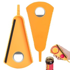 GHPKOTW 2 Stück Flaschenöffner für Senioren, Dosenöffner mit Verschluss, Deckelöffner Schraubgläser & Glasöffner Schraubdeckelöffner, Drehverschlussöffner Hilfe Schwache Hände Arthritis