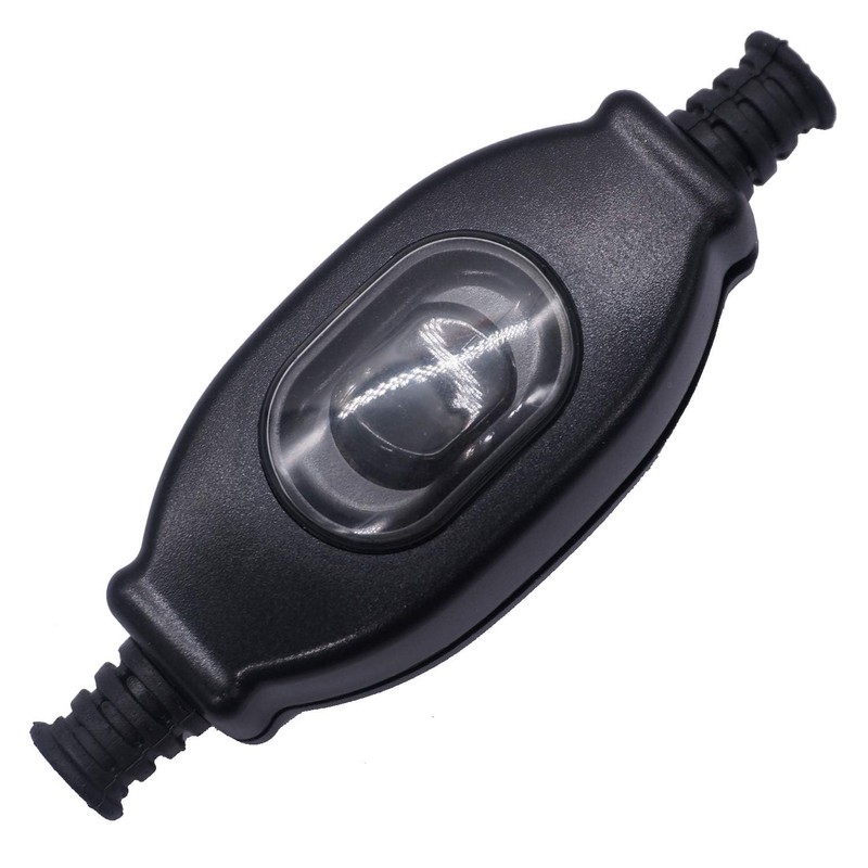 Hyochodo Waterproof Appliance Switch AC 250V 3A ON/OFF Inline Cord