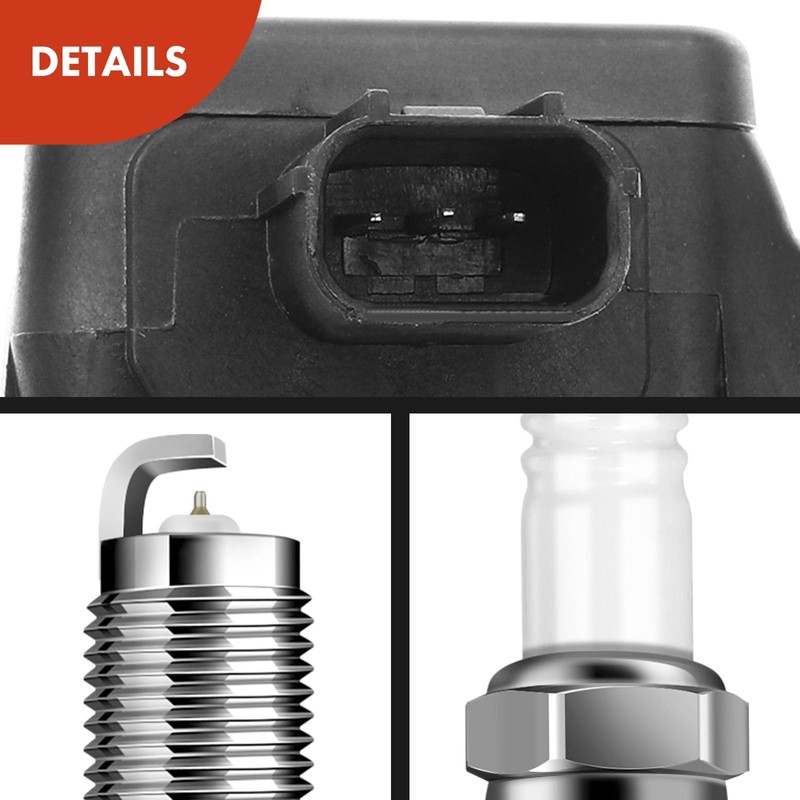 A-Premium Set of 6 Ignition Coil Pack and Iridium Spark