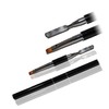 Professional Polyacrylic Gel Brush Cat Tongue with Gel Spatula Size