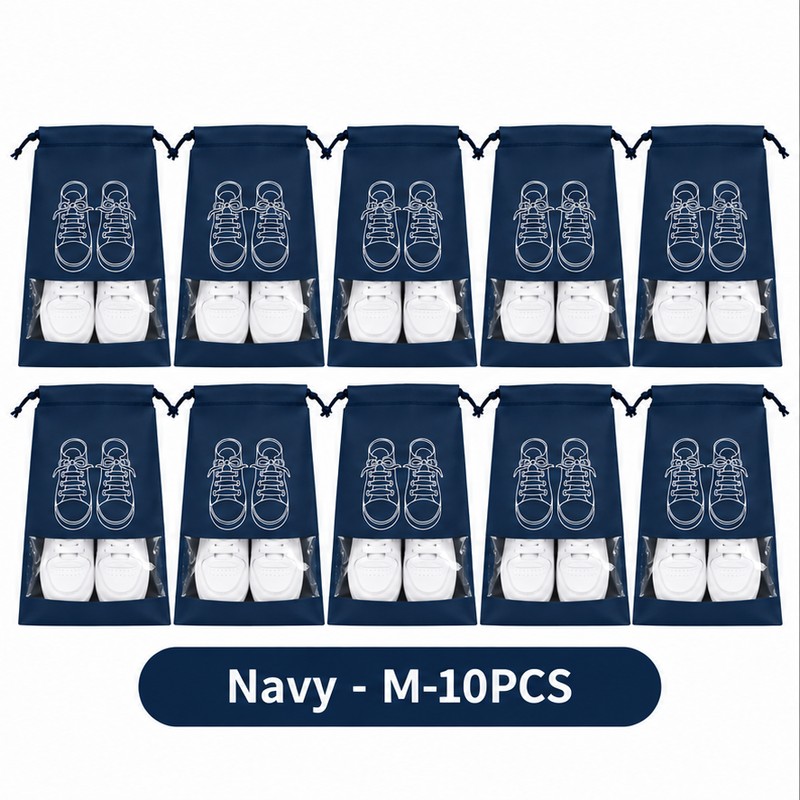 Non-Woven Shoe Storage Bags for Travel & Closet Organization –