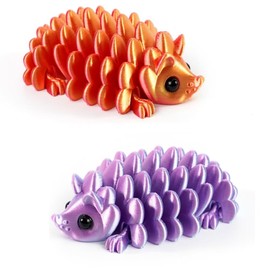 LFRNZS 2PCS Set 3D Printed Hedgehog,3D Printed Toys, Articulated Animals, Hedgehogt Figurine, Desk Toy, 3D Animals,Desk Toys, Office Decor, Home Decor, Gift