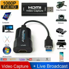 Unbranded 1080P 4K HDMI to USB 2.0 3.0 Video Capture Card Game Audio Video Live Streaming - HDMI To USB 3.0