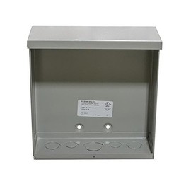 Milbank 10104-SC3R NEMA 3R Polyester Powder Coated Galvanized Over Phosphatized Steel Unflanged Screw Cover Junction Box 10 Inch x 10 Inch x 4 Inch ANSI 61 Gray